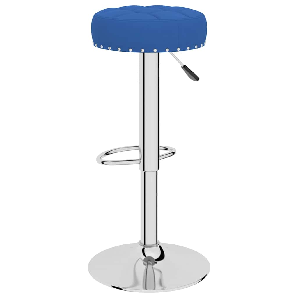 Tabourets de bar lot de 2 bleu tissu - XIOS
