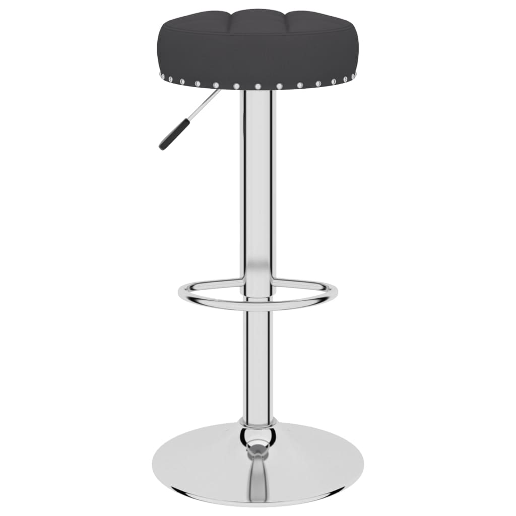 Tabourets de bar lot de 2 noir tissu - XIOS