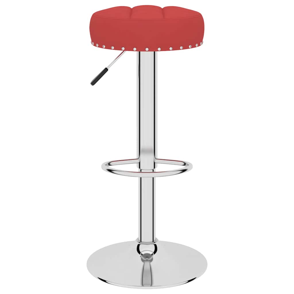 Tabourets de bar lot de 2 rouge bordeaux tissu - XIOS