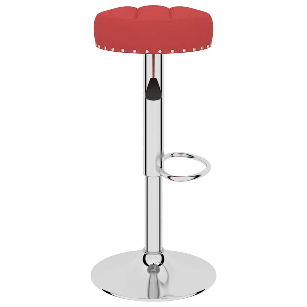 Tabourets de bar lot de 2 rouge bordeaux tissu - XIOS
