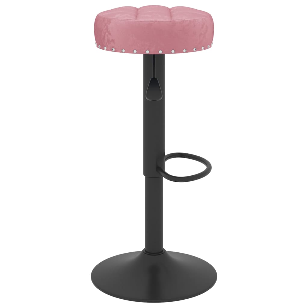 Tabourets de bar lot de 2 rose velours - XIOS
