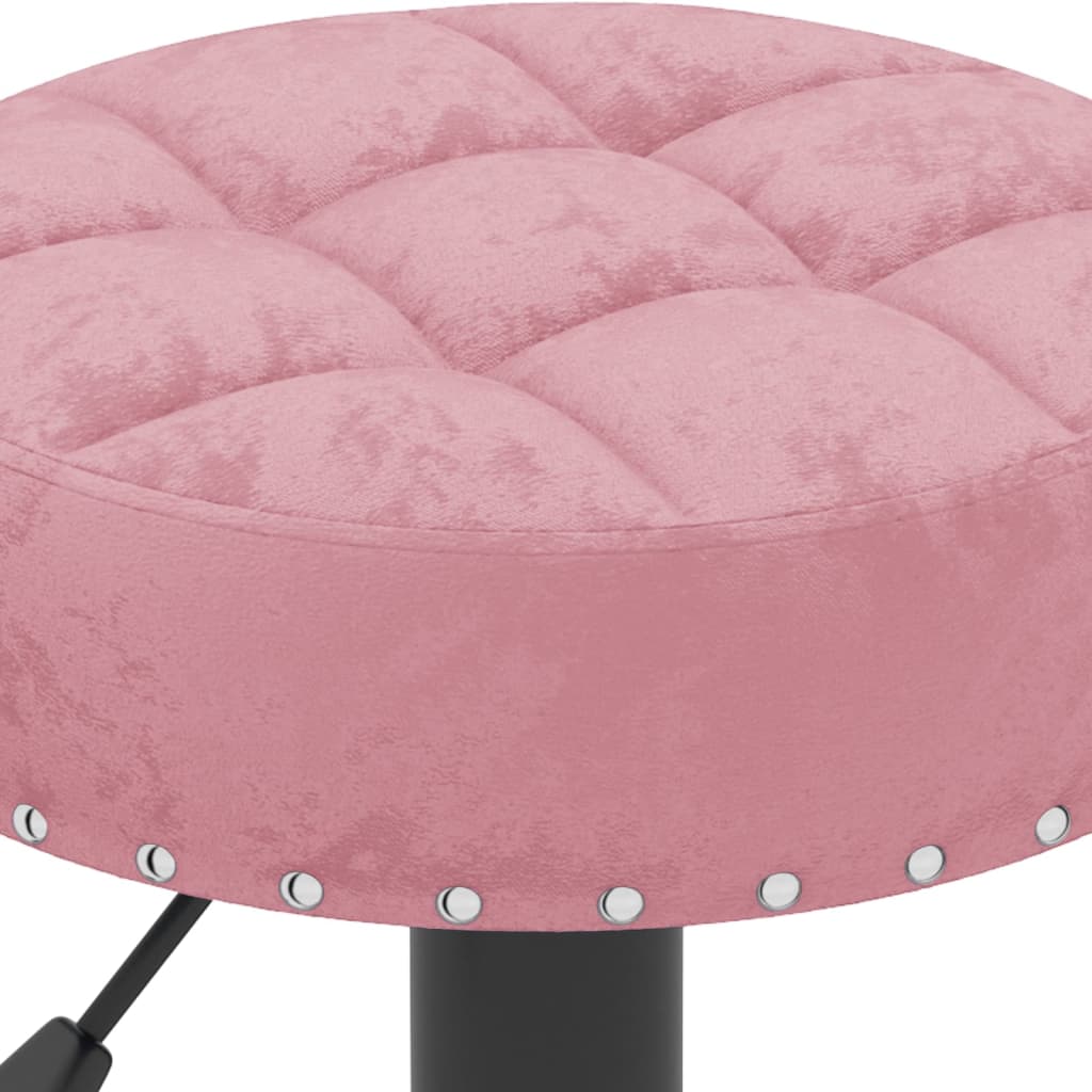 Tabourets de bar lot de 2 rose velours - XIOS