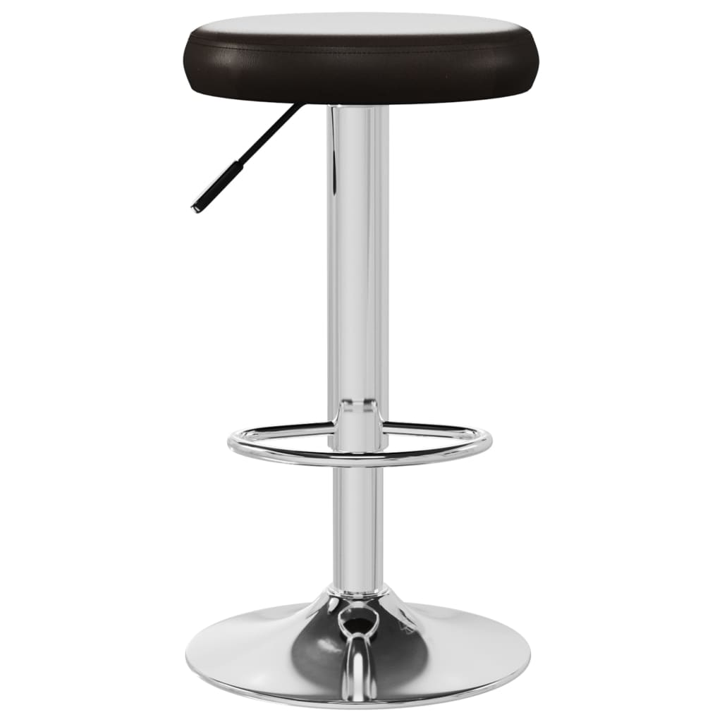 Tabourets de bar lot de 2 marron similicuir - XIOS