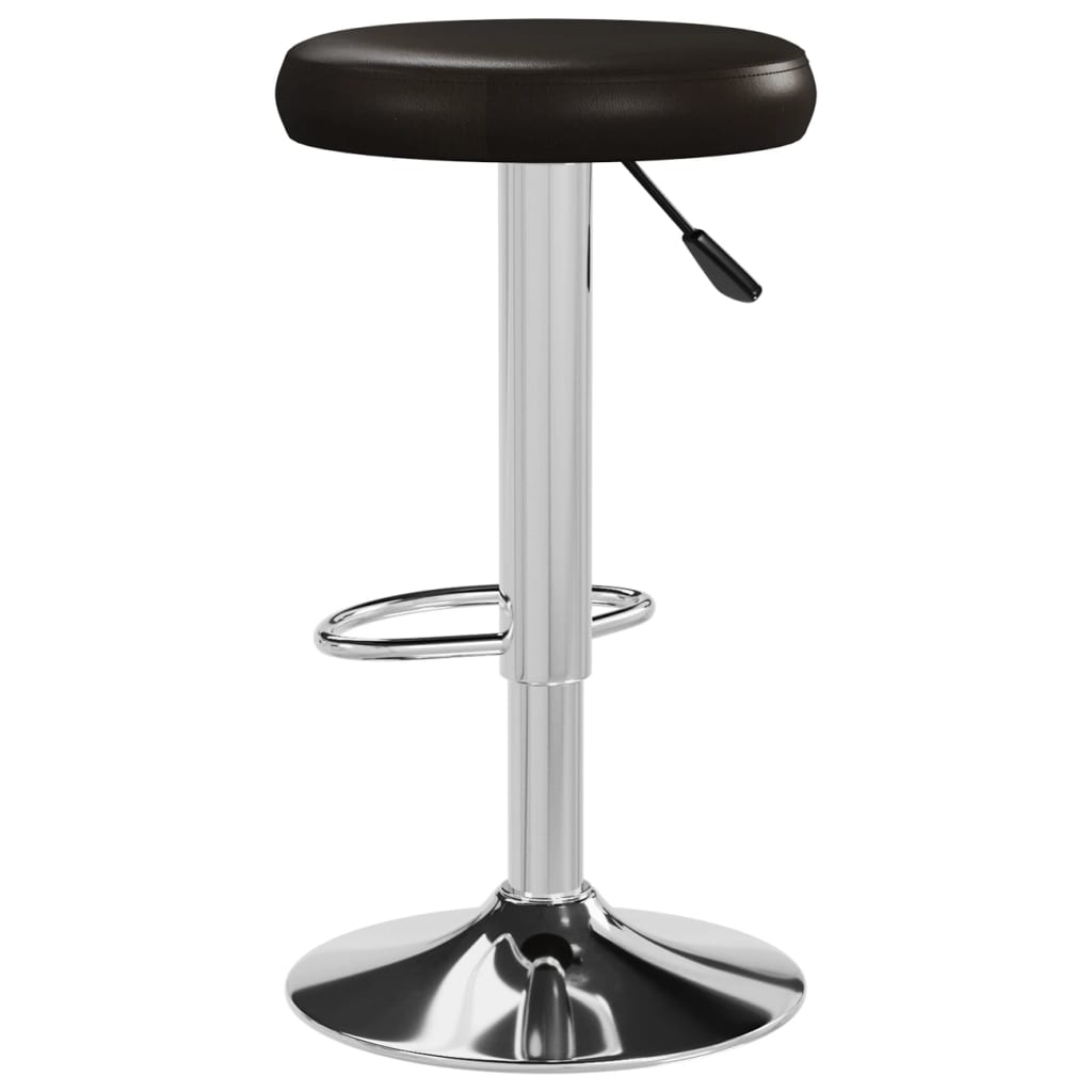 Tabourets de bar lot de 2 marron similicuir - XIOS