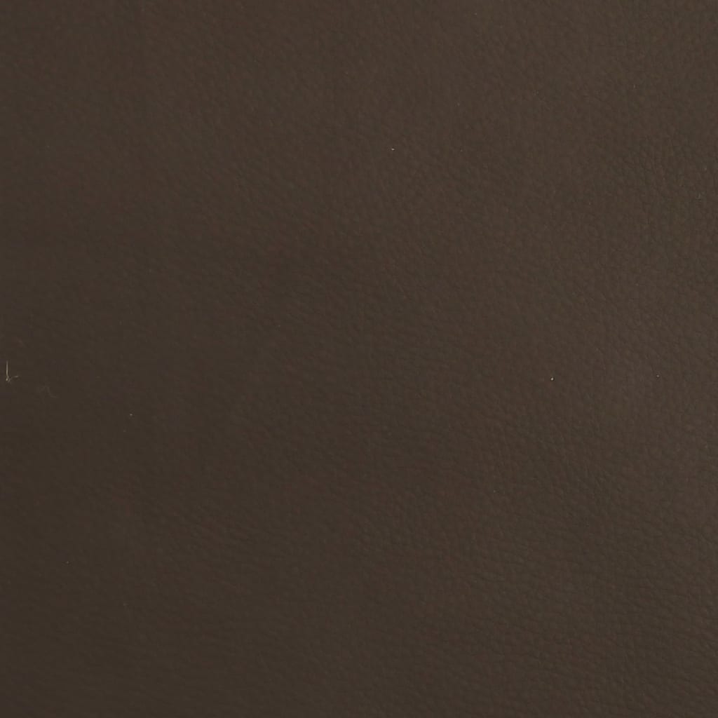 Tabourets de bar lot de 2 marron similicuir - XIOS