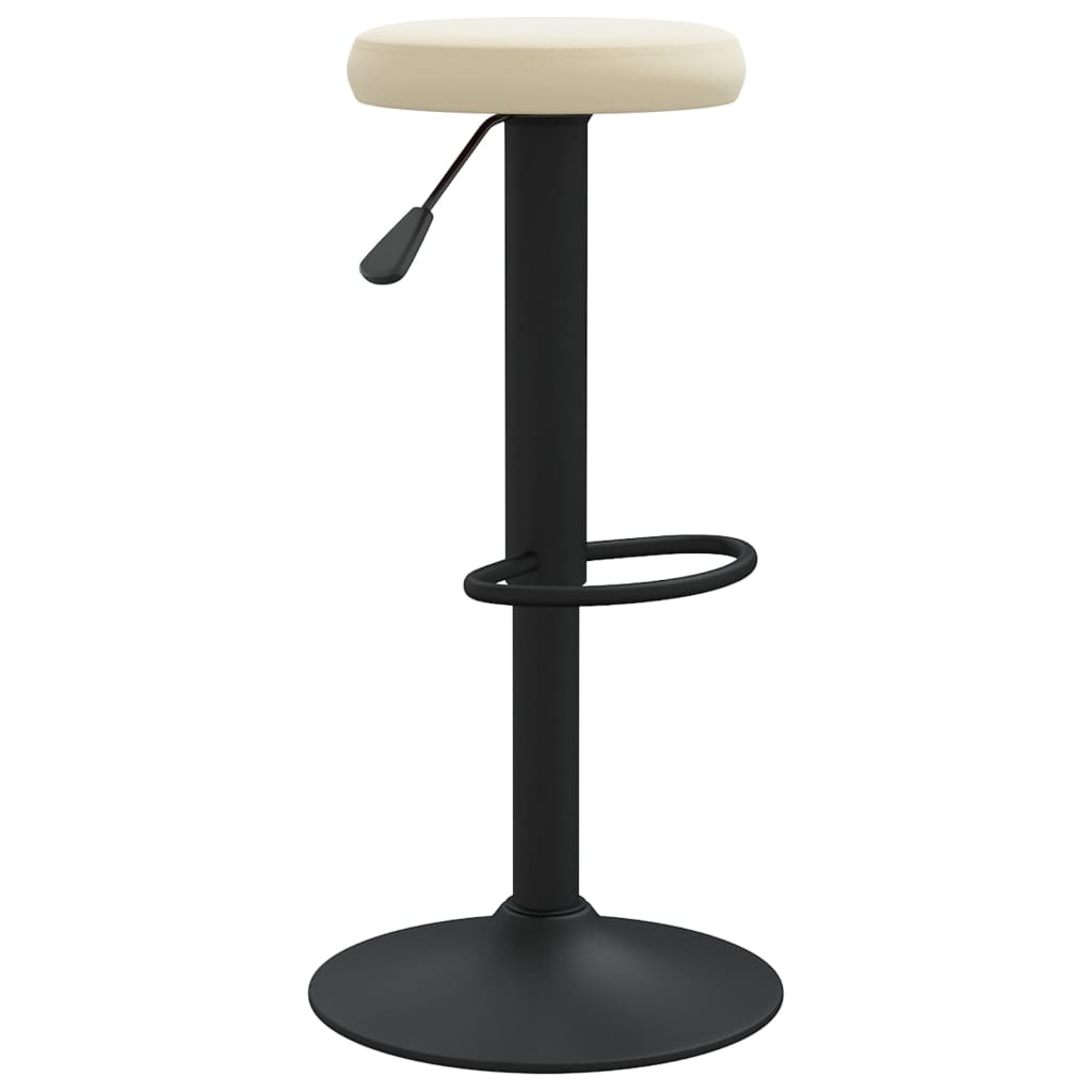 Tabourets de bar lot de 2 crème velours - XIOS
