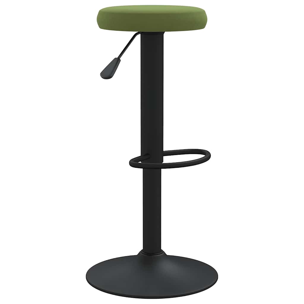 Tabourets de bar lot de 2 vert clair velours - XIOS