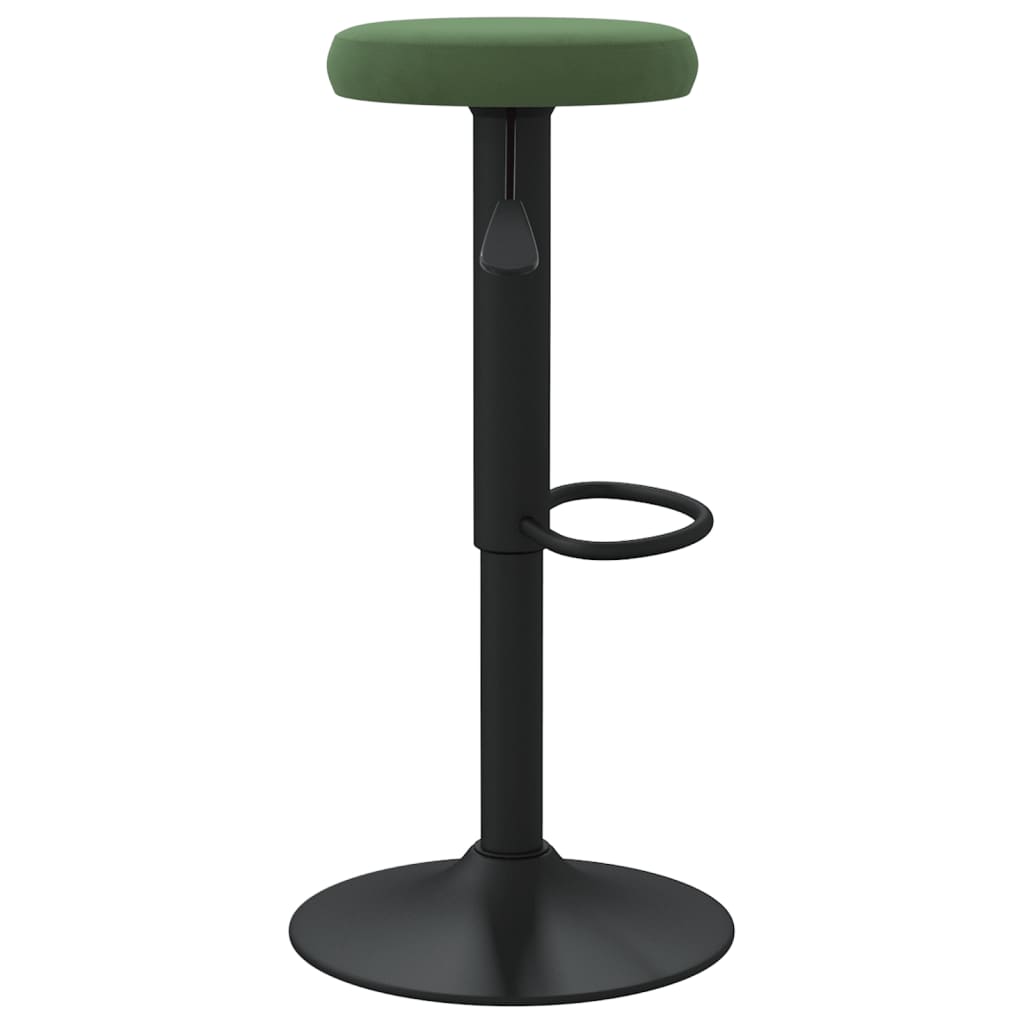 Tabourets de bar lot de 2 vert foncé velours - XIOS