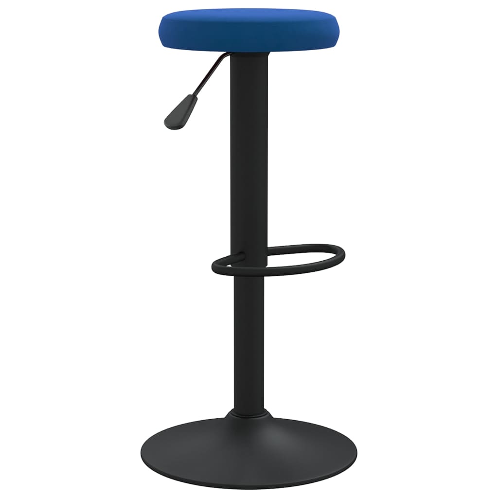 Tabourets de bar lot de 2 bleu velours - XIOS