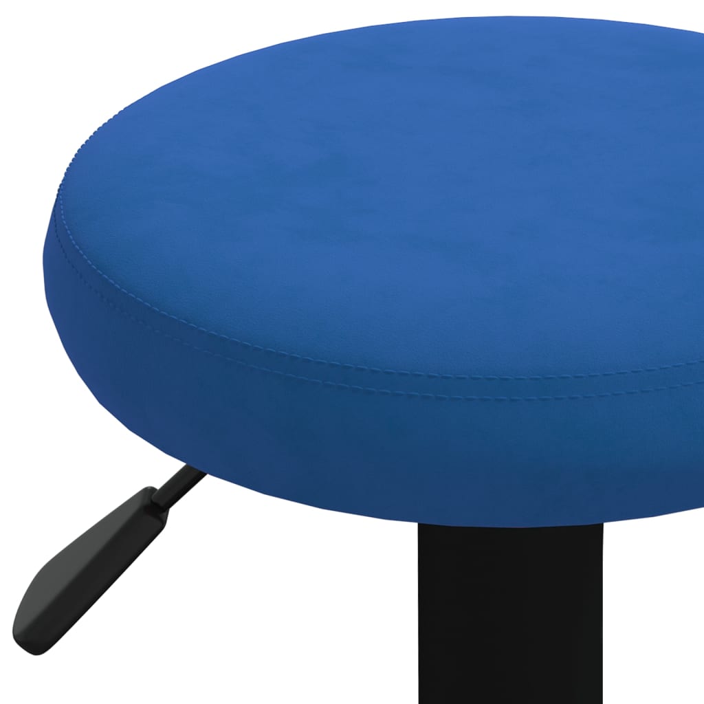 Tabourets de bar lot de 2 bleu velours - XIOS