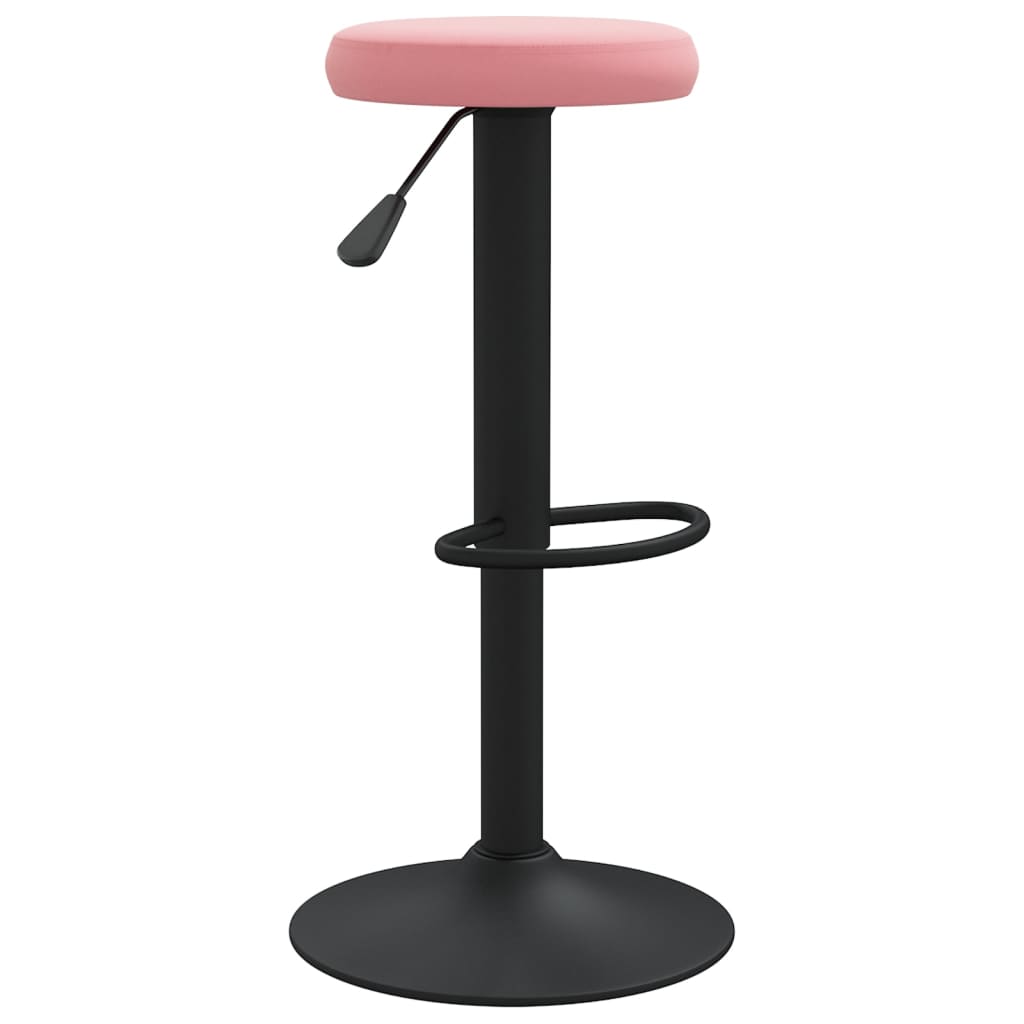 Tabourets de bar lot de 2 rose velours - XIOS