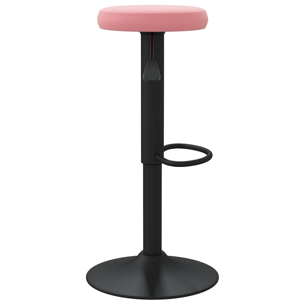 Tabourets de bar lot de 2 rose velours - XIOS