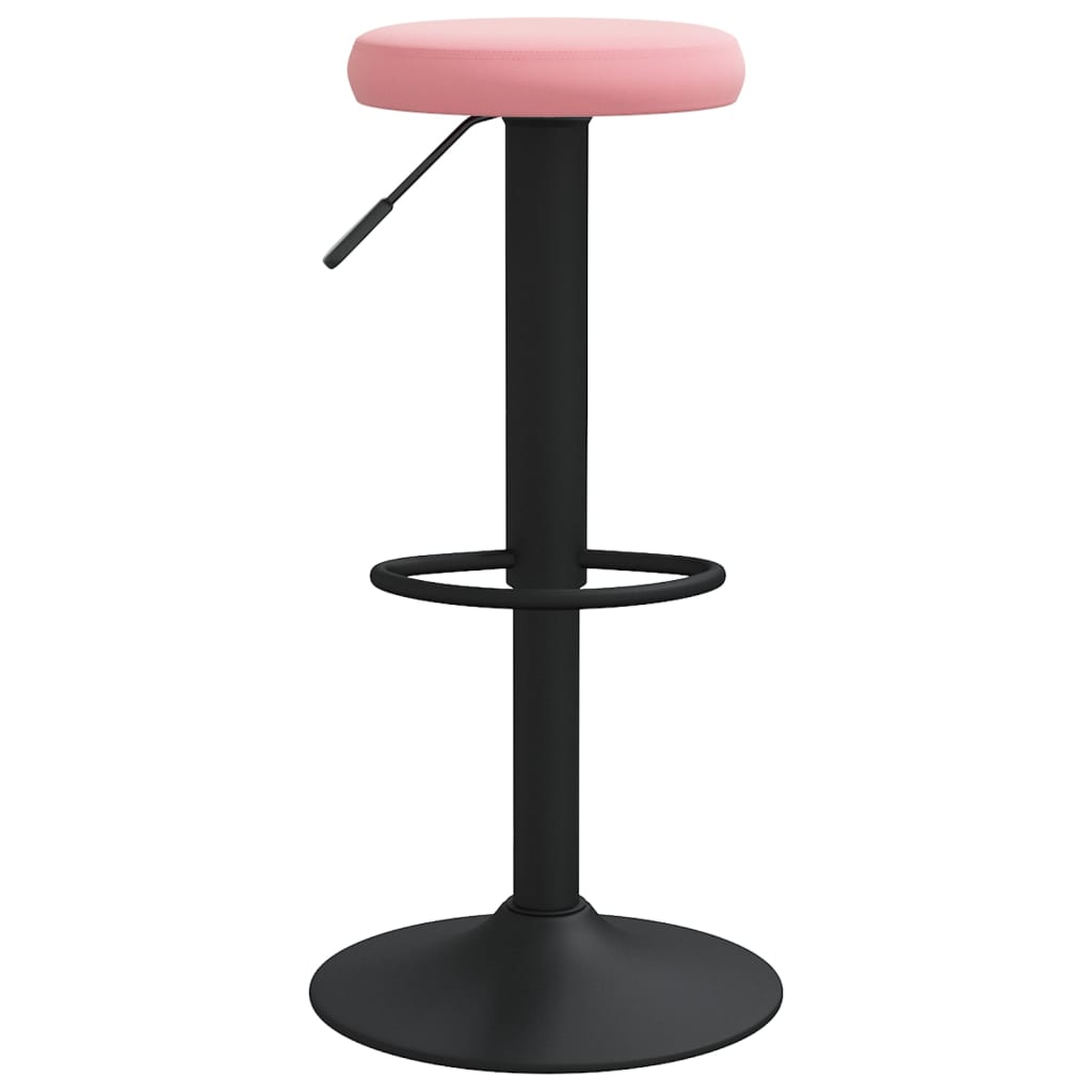 Tabourets de bar lot de 2 rose velours - XIOS