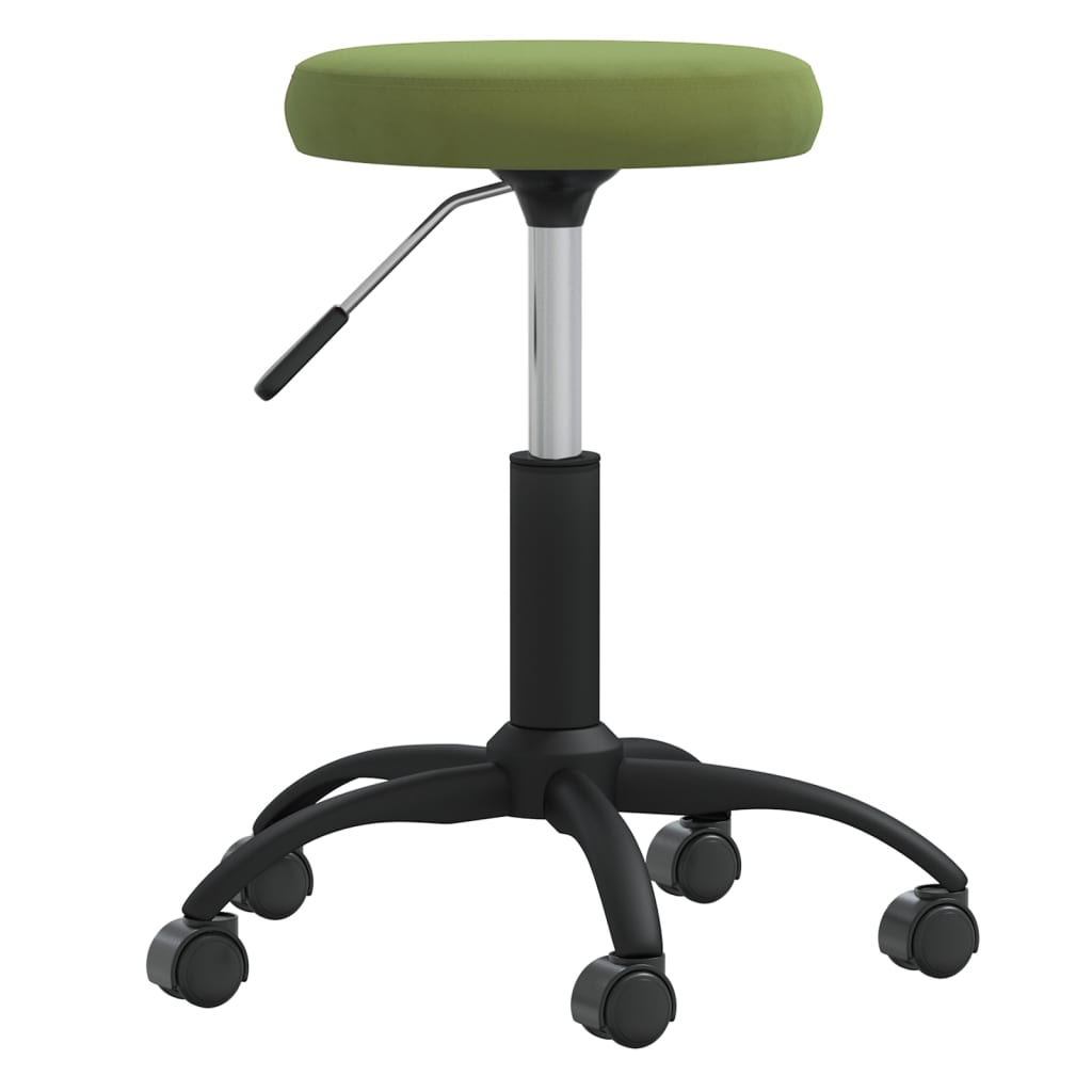 Chaise pivotante de bureau Vert clair Velours - XIOS