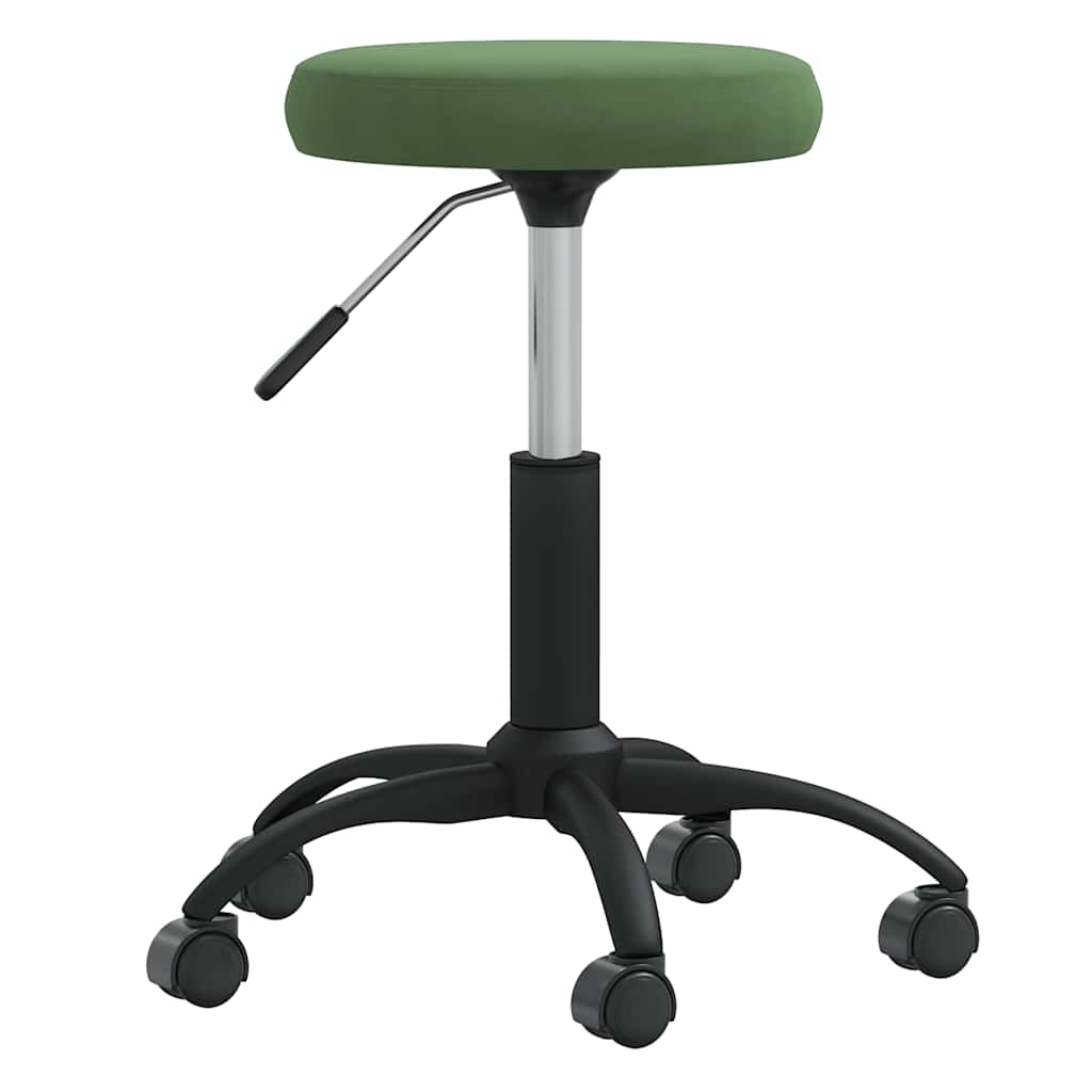 Chaise de bureau pivotante vert foncé velours - XIOS