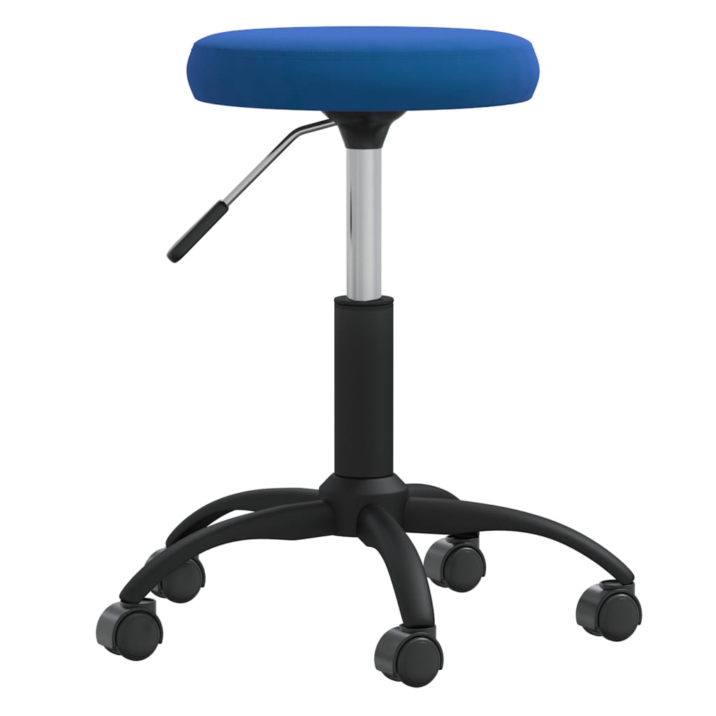 Chaise pivotante de bureau Bleu Velours - XIOS