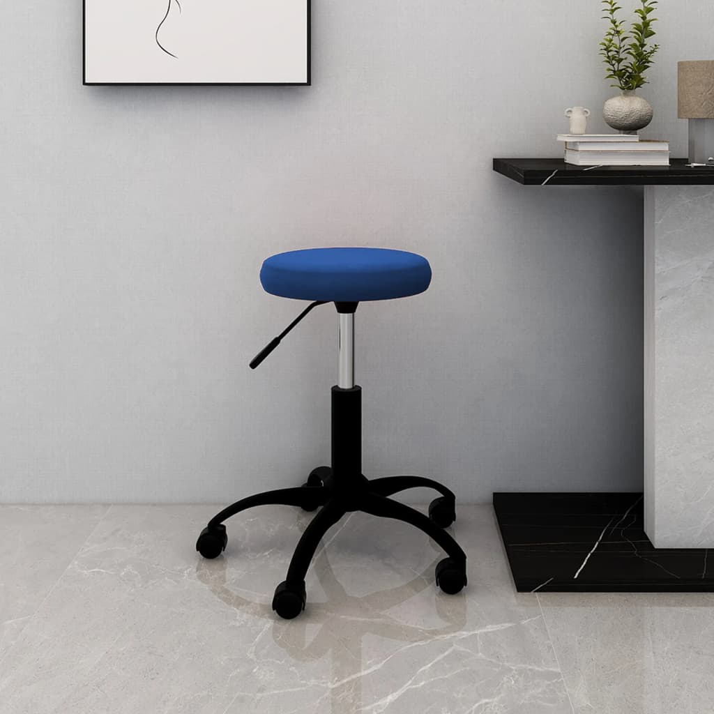 Chaise pivotante de bureau Bleu Velours - XIOS