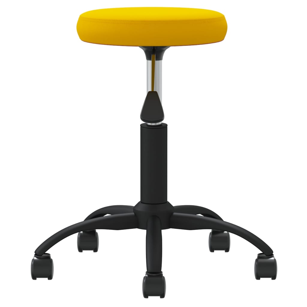 Chaise pivotante de bureau Jaune moutarde Velours - XIOS