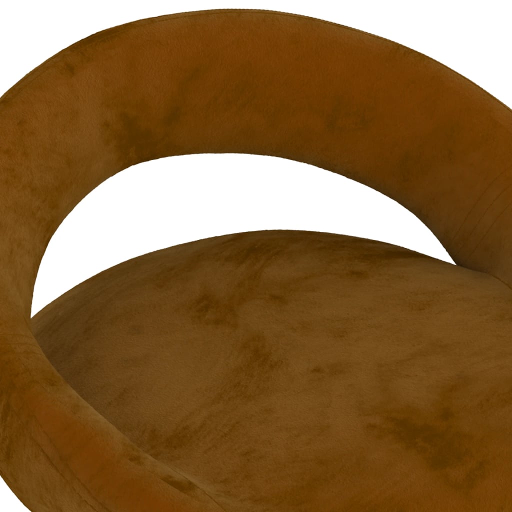 Tabourets de bar lot de 2 marron velours - XIOS