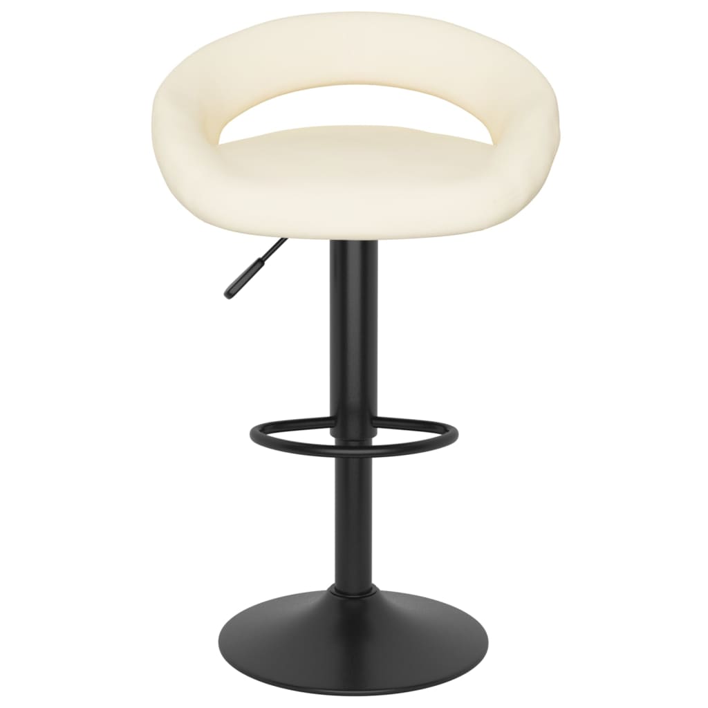 Tabourets de bar lot de 2 crème velours - XIOS