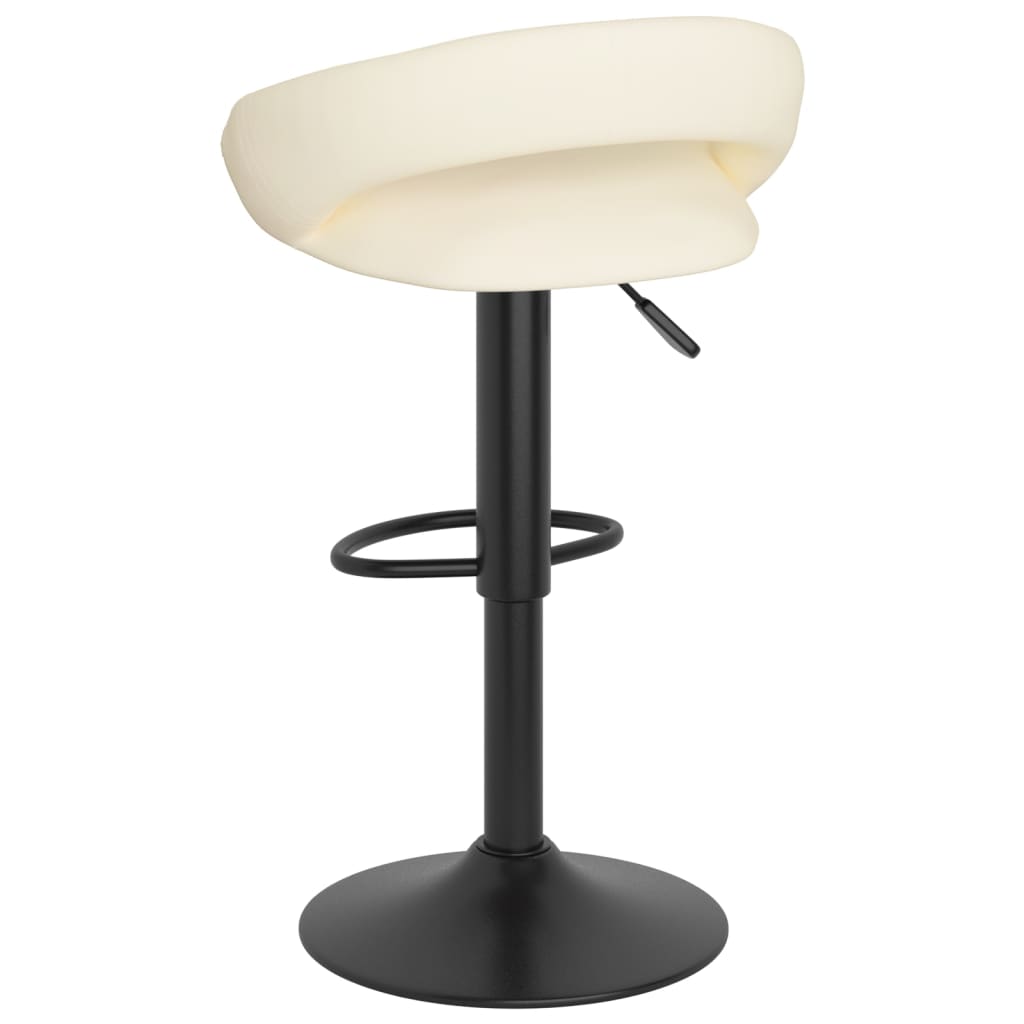 Tabourets de bar lot de 2 crème velours - XIOS