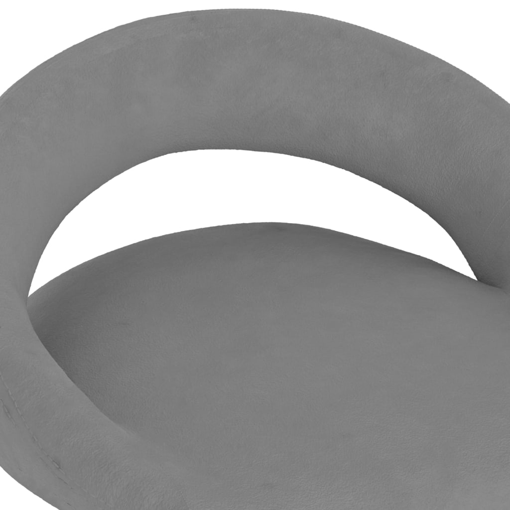 Tabourets de bar lot de 2 gris clair velours - XIOS