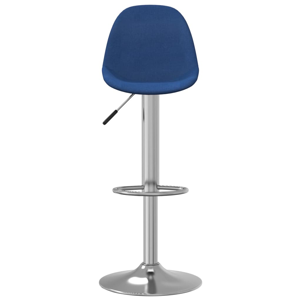Tabourets de bar lot de 2 bleu tissu - XIOS