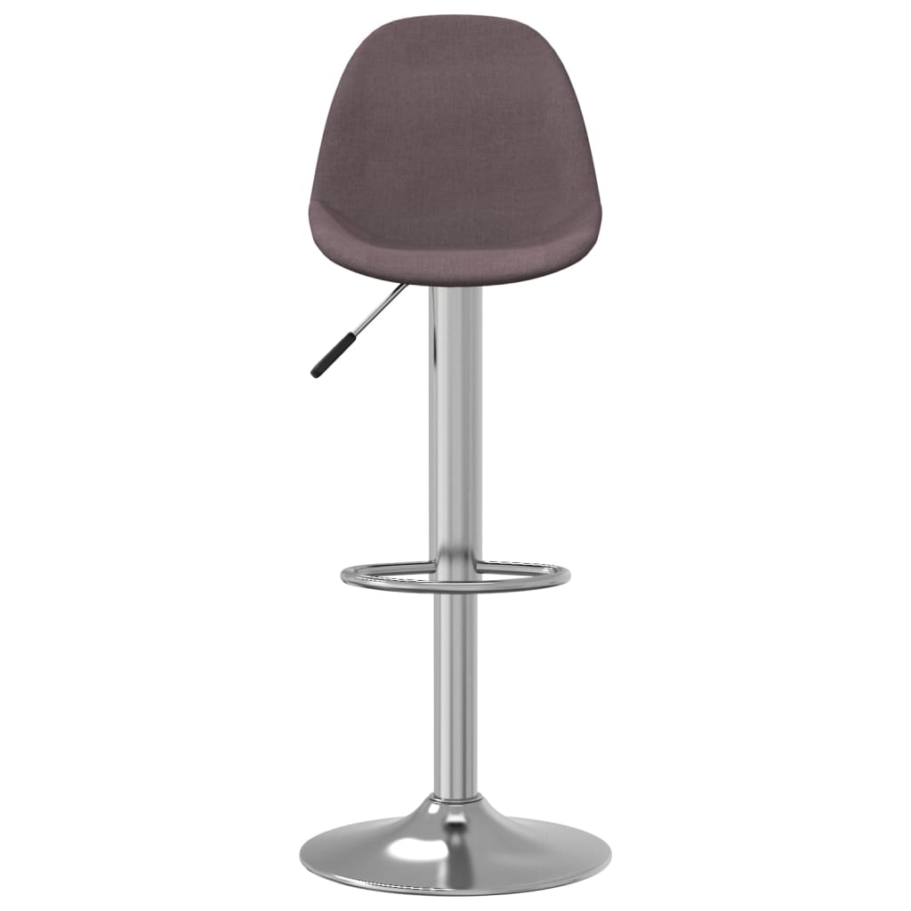 Tabourets de bar lot de 2 taupe tissu - XIOS