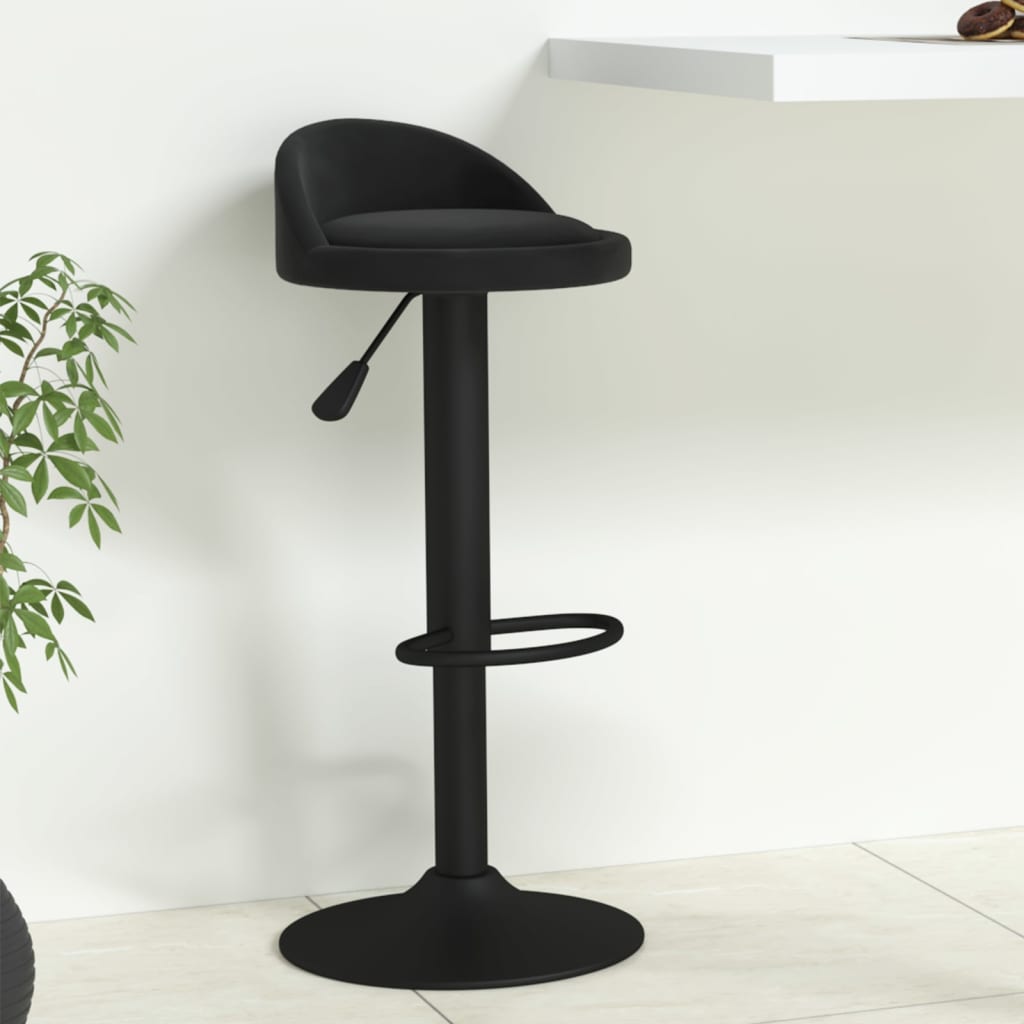 Tabouret de bar Noir Velours - XIOS