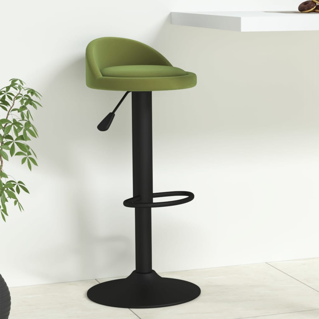 Tabouret de bar Vert clair Velours - XIOS
