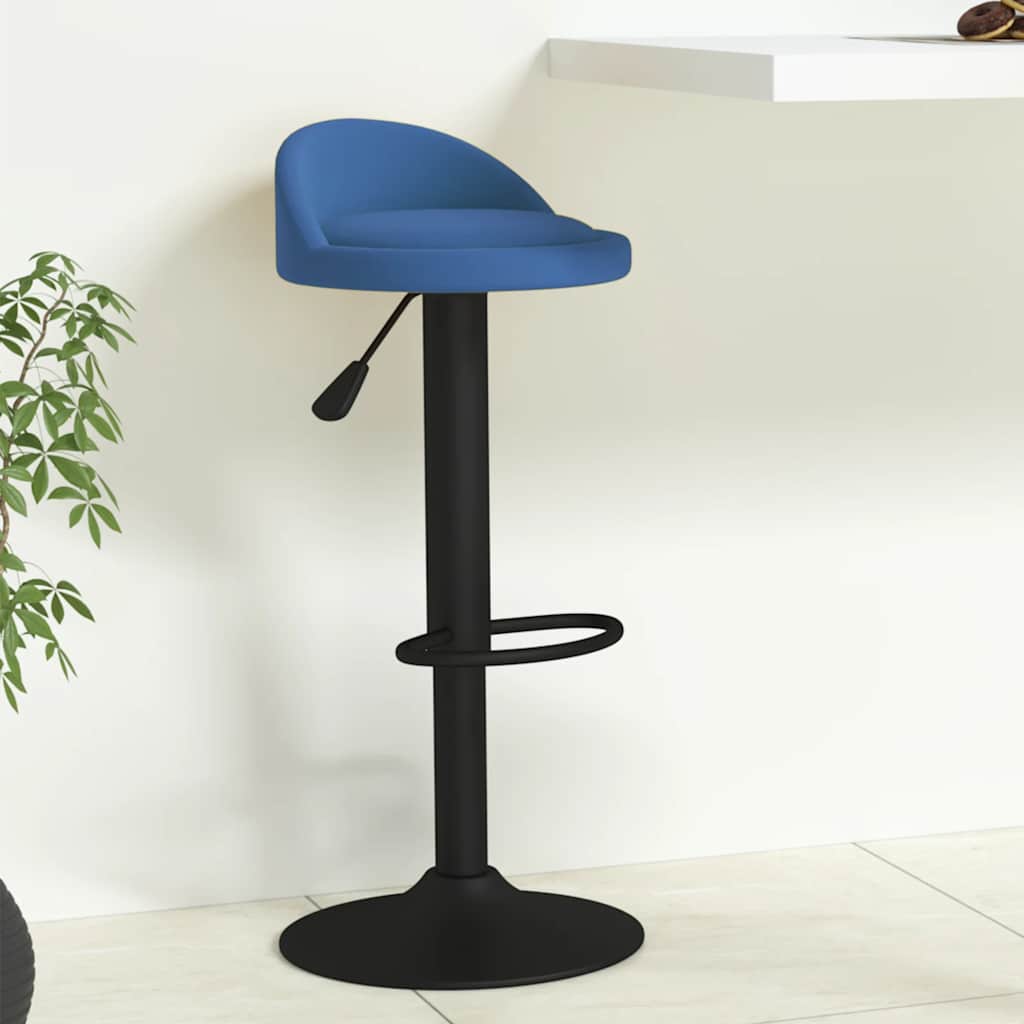 Tabouret de bar Bleu Velours - XIOS