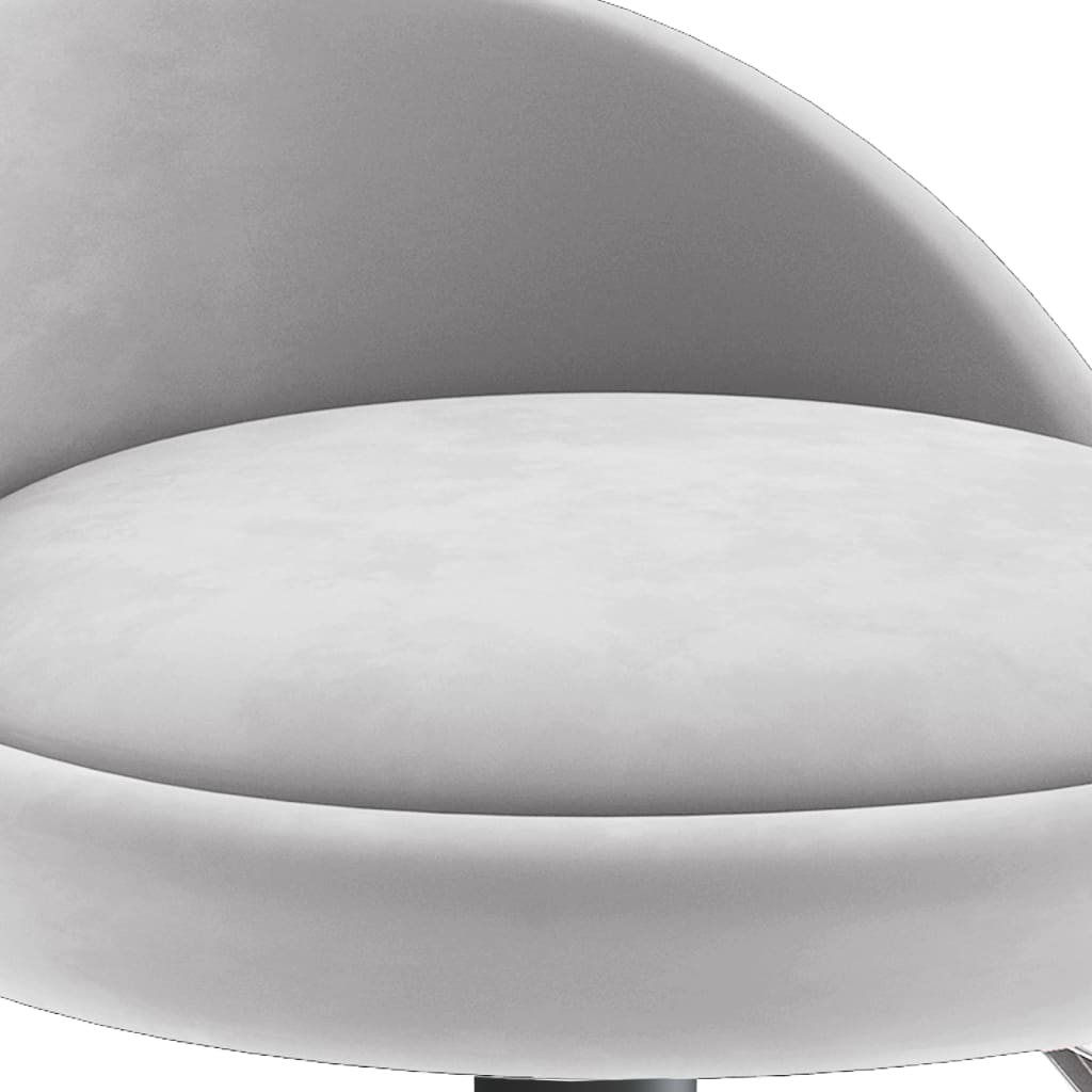 Tabourets de bar lot de 2 gris clair velours - XIOS