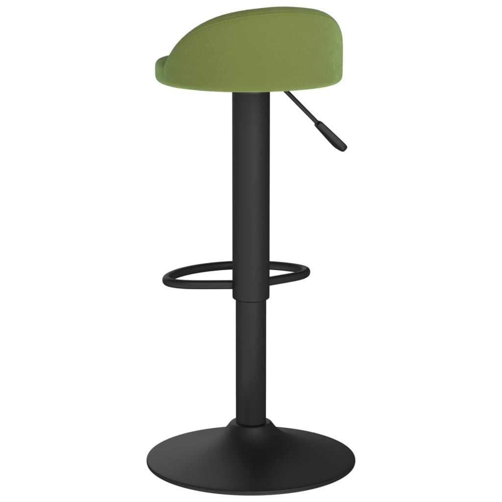 Tabourets de bar lot de 2 vert clair velours - XIOS