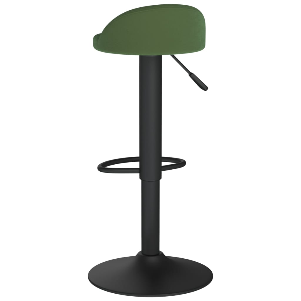 Tabourets de bar lot de 2 vert foncé velours - XIOS