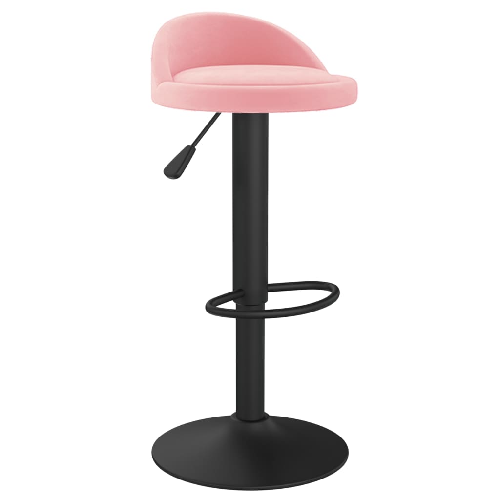Tabourets de bar lot de 2 rose velours - XIOS