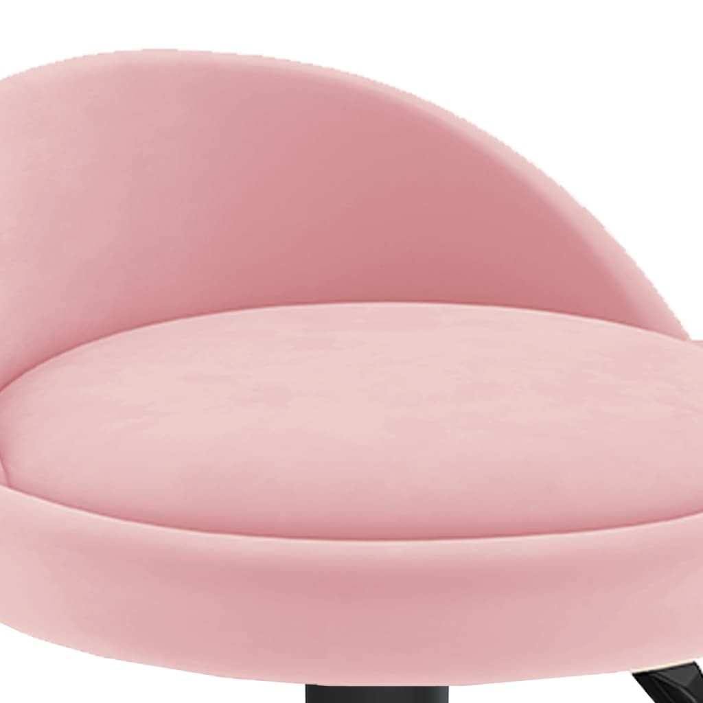 Tabourets de bar lot de 2 rose velours - XIOS