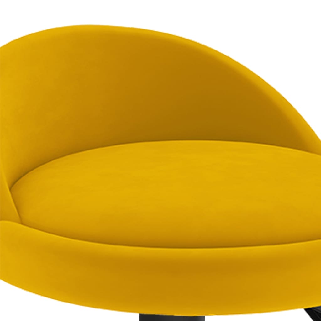 Tabourets de bar lot de 2 Jaune Velours - XIOS
