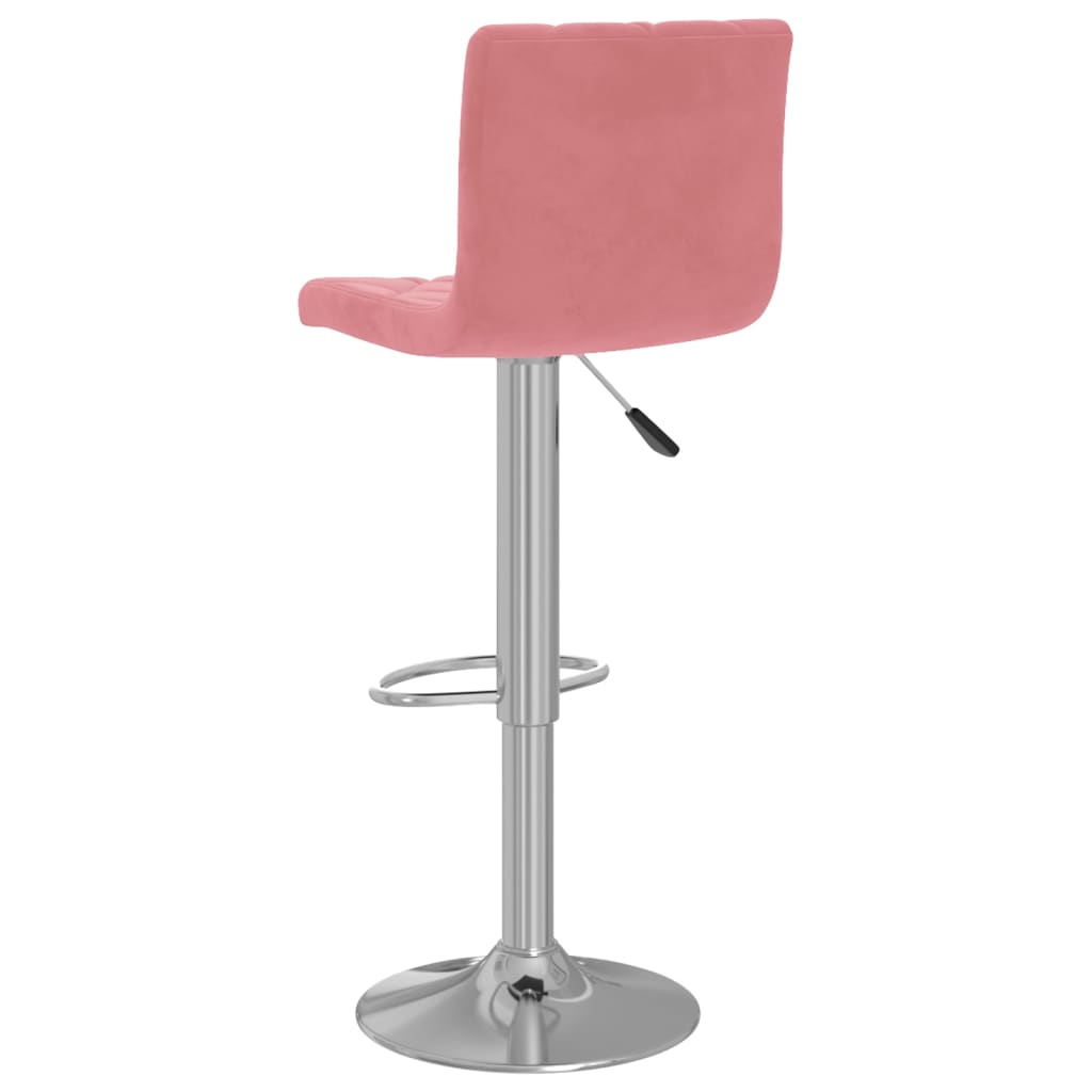 Tabourets de bar lot de 2 rose velours - XIOS