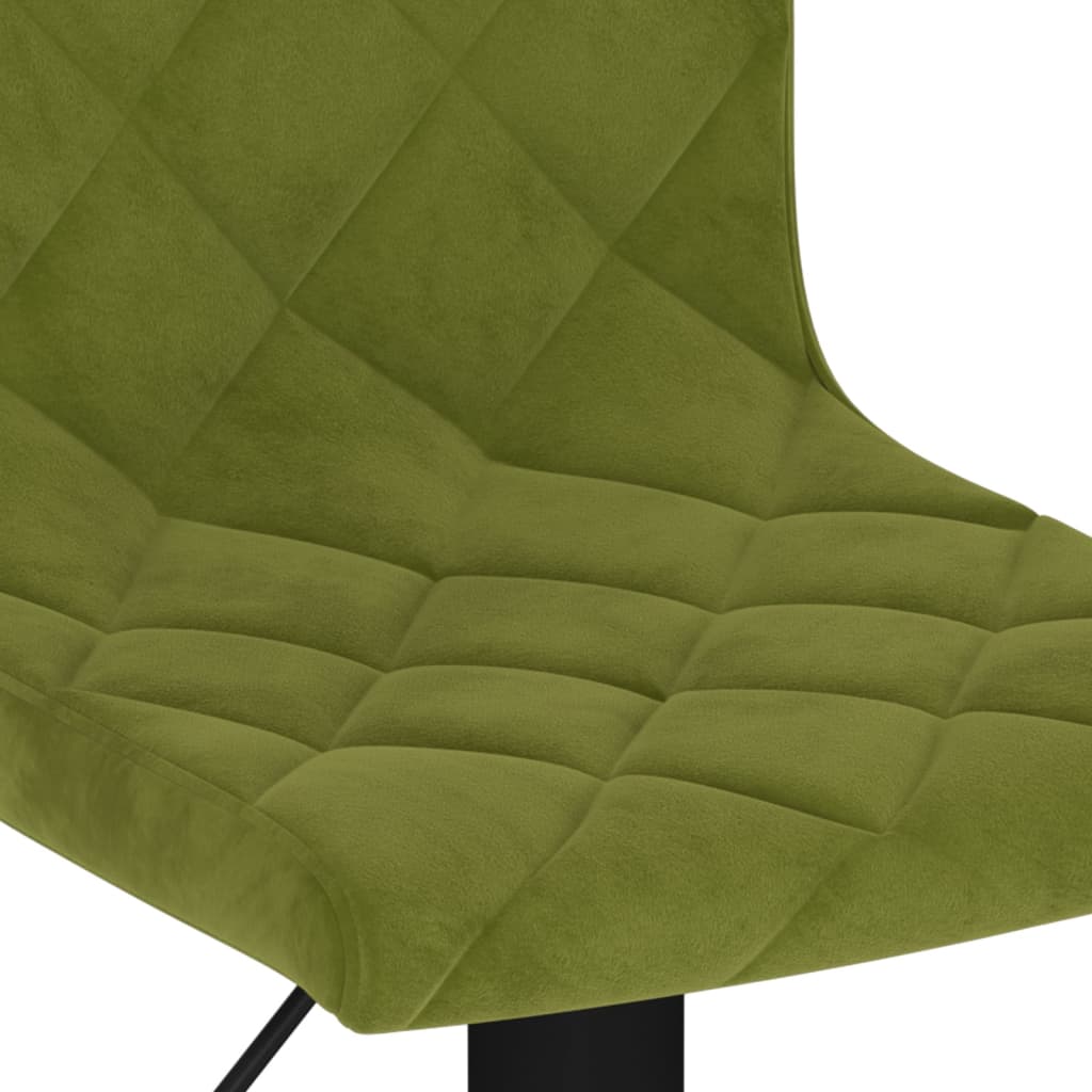 Tabourets de bar lot de 2 vert clair velours - XIOS