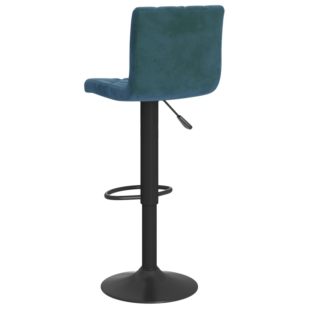Tabourets de bar lot de 2 bleu velours - XIOS