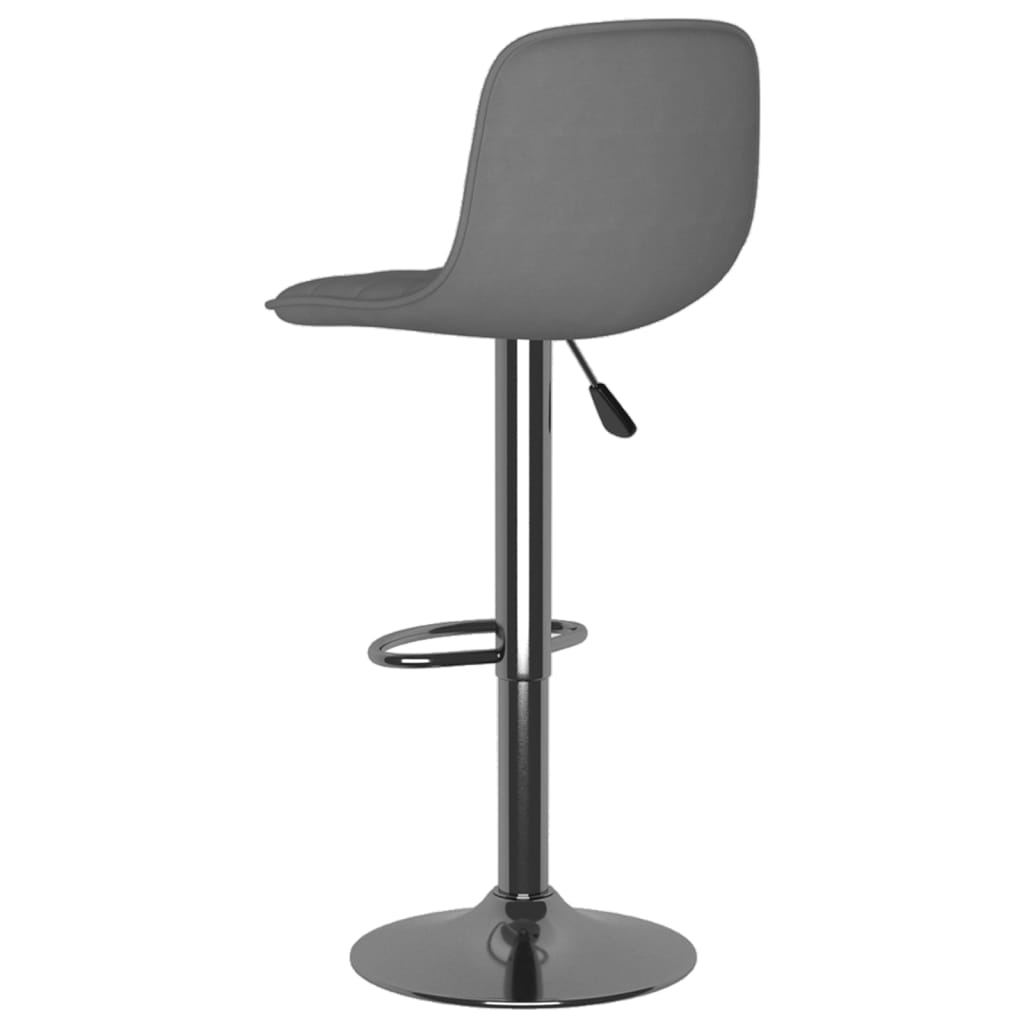Tabourets de bar lot de 2 gris clair tissu - XIOS