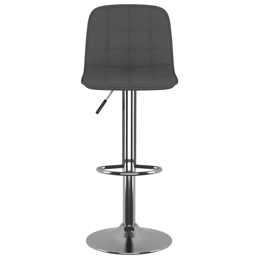 Tabourets de bar lot de 2 gris foncé tissu - XIOS