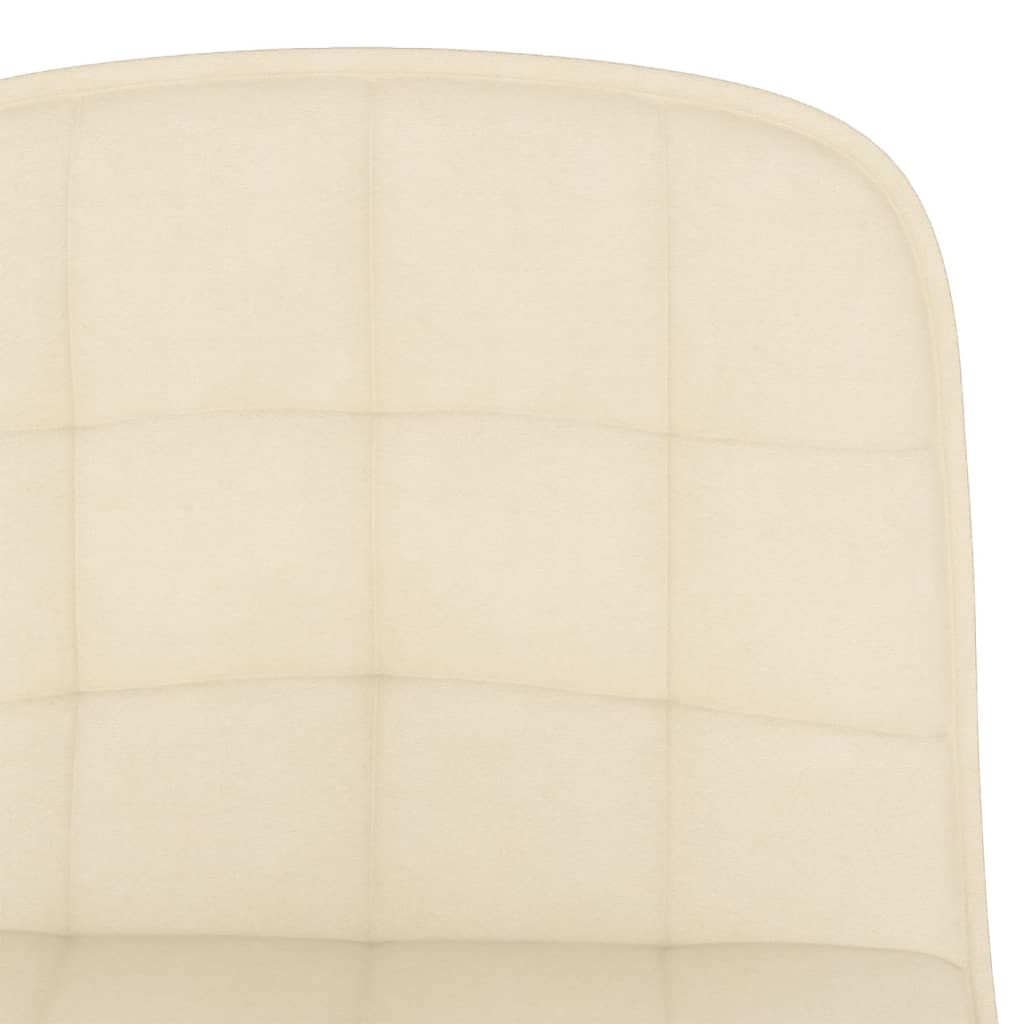 Tabourets de bar lot de 2 crème tissu - XIOS