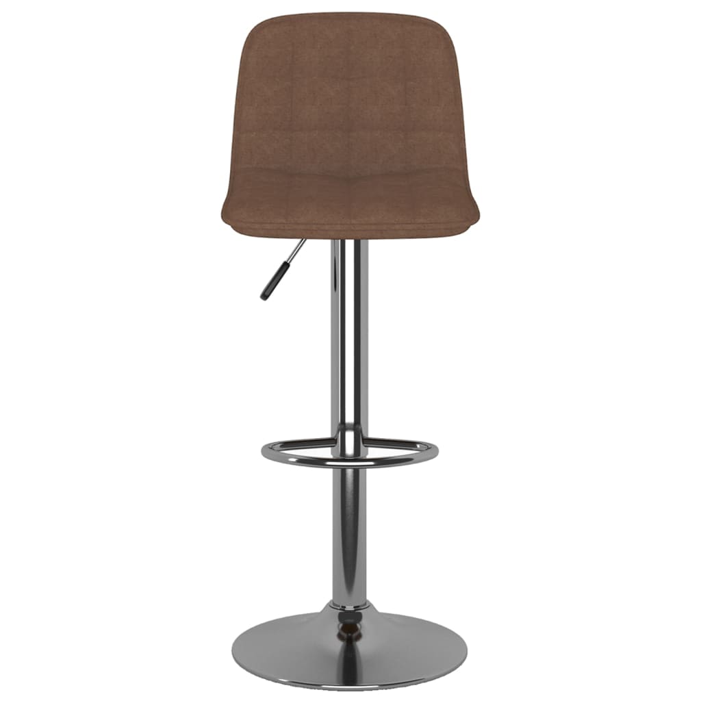 Tabourets de bar lot de 2 marron tissu - XIOS