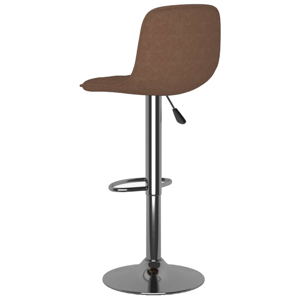 Tabourets de bar lot de 2 marron tissu - XIOS