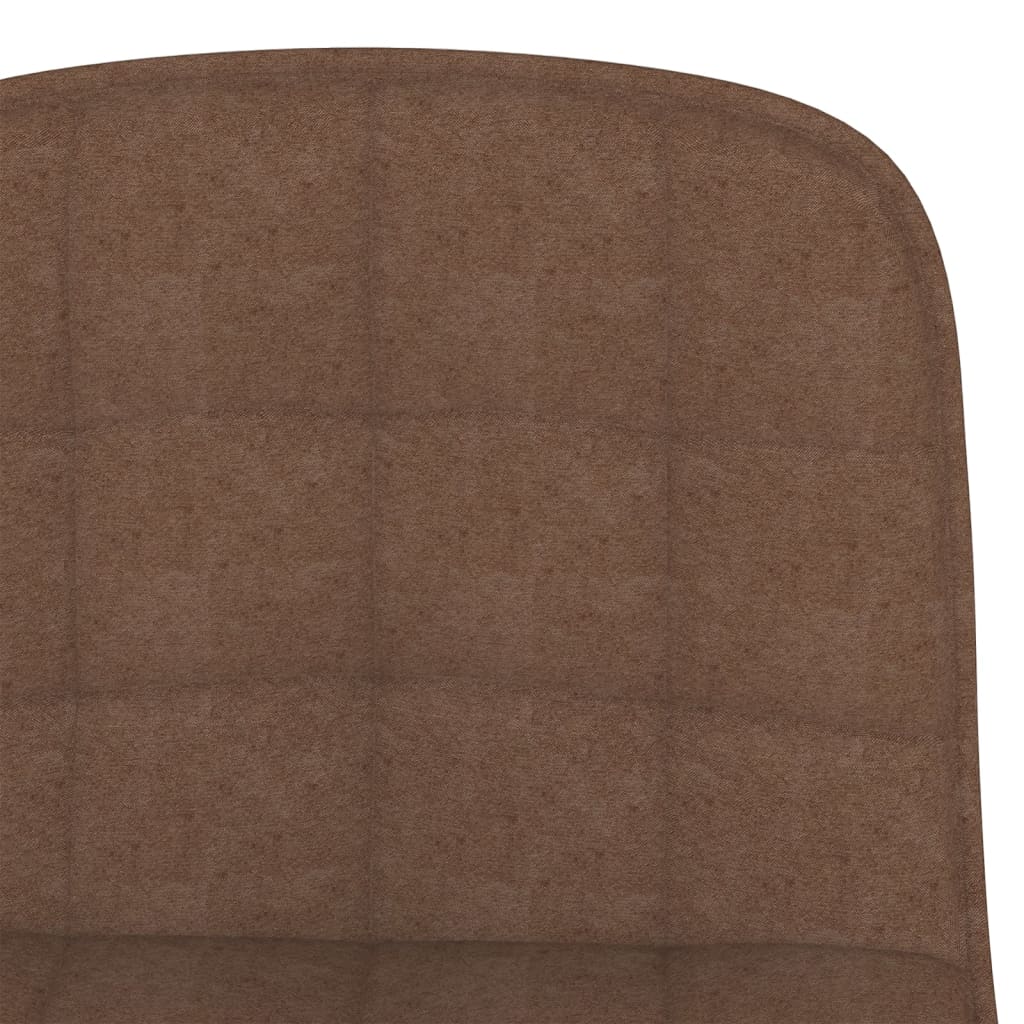 Tabourets de bar lot de 2 marron tissu - XIOS