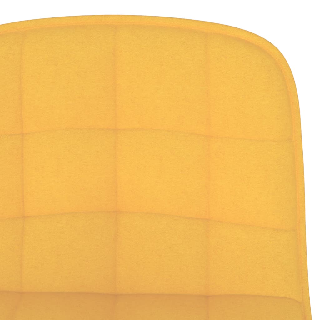 Tabourets de bar lot de 2 jaune tissu - XIOS