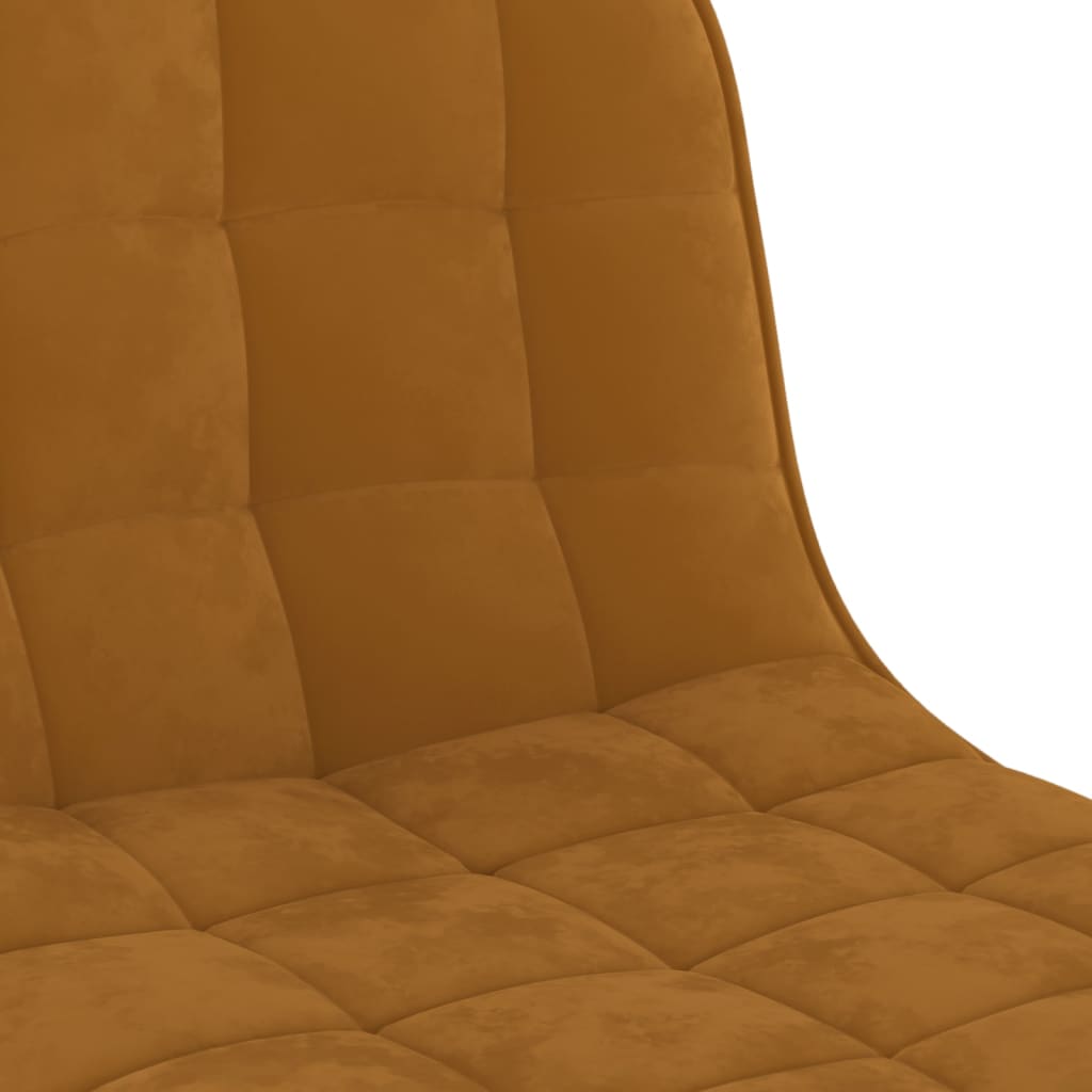 Tabourets de bar lot de 2 marron velours - XIOS