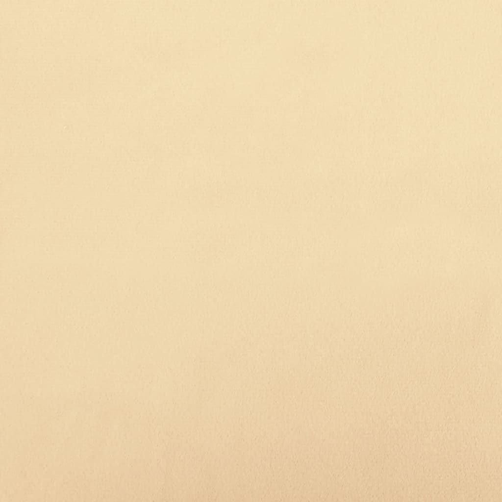 Tabourets de bar lot de 2 crème velours - XIOS