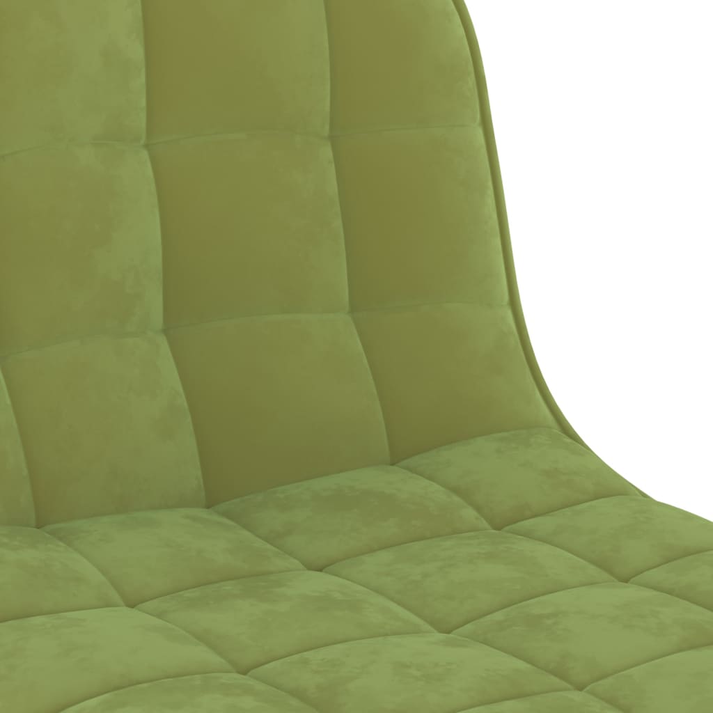 Tabourets de bar lot de 2 vert clair velours - XIOS
